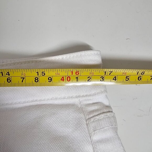 Adriano Goldschmied Hailey Cut Off Ex Boyfriend 3" Inseam Shorts Denim White 30R - Picture 12 of 15